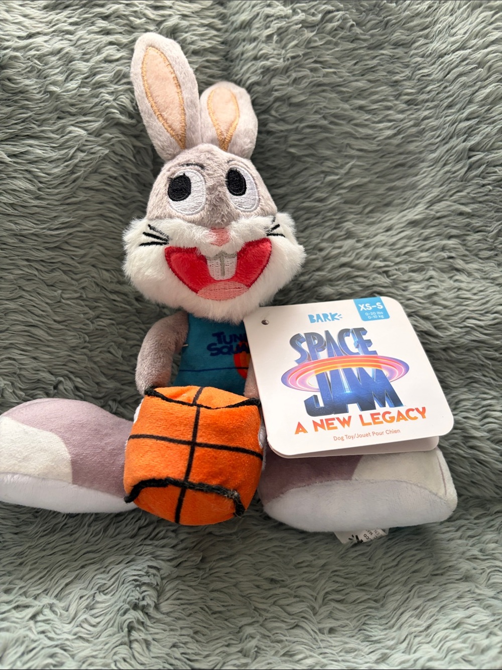 Bark Bugs Bunny Space Jam Dog Toy